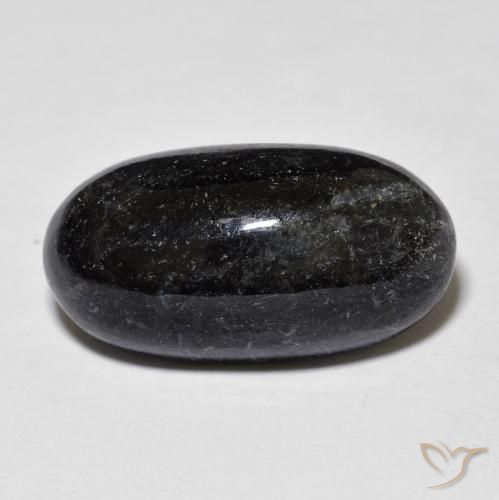 14.55ct Натуральный Черный с голубым блеском Нуумит, Овал, Непрозрачный