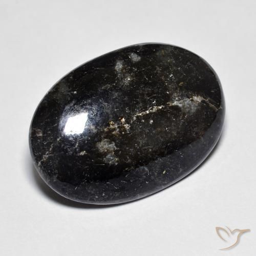 13.80ct Натуральный Черный с голубым блеском Нуумит, Овал, Непрозрачный
