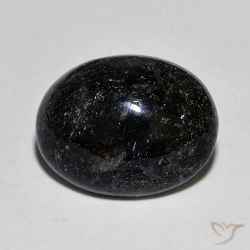 10.82ct Натуральный Черный с голубым блеском Нуумит, Овал, Непрозрачный
