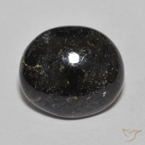 8.46ct Натуральный Черный с голубым блеском Нуумит, Овал, Непрозрачный
