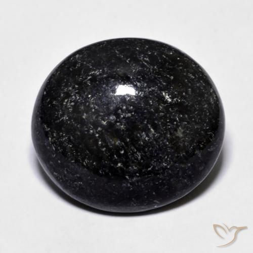 14.23ct Натуральный Черный с голубым блеском Нуумит, Овал, Непрозрачный