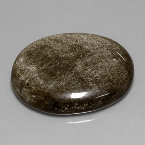 23.77 карата, натуральный Золотой отлив Обсидиан, Огранка Овал, Непрозрачный