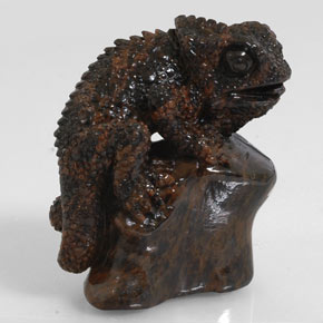 168.60 карата, натуральный Красно-Коричневый Обсидиан, Необычная форма, Непрозрачный