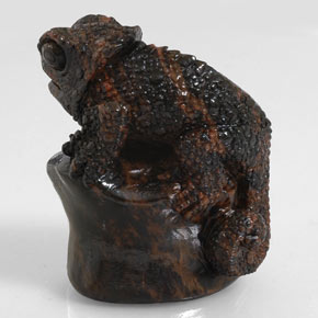 168.60 карата, натуральный Красно-Коричневый Обсидиан, Необычная форма, Непрозрачный