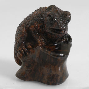 168.60 карата, натуральный Красно-Коричневый Обсидиан, Необычная форма, Непрозрачный