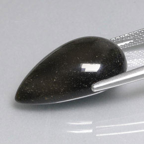 11.16 карата, натуральный Золотой отлив Обсидиан, Форма груши, Непрозрачный