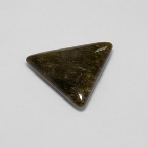 6.22 карата, натуральный Золотой отлив Обсидиан, Триллион, Непрозрачный