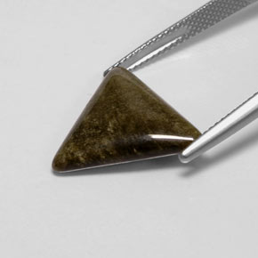 6.22 карата, натуральный Золотой отлив Обсидиан, Триллион, Непрозрачный