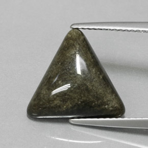 4.65 карата, натуральный Золотой отлив Обсидиан, Триллион, Непрозрачный