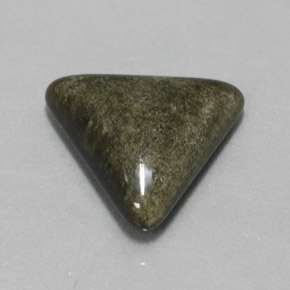 4.65 карата, натуральный Золотой отлив Обсидиан, Триллион, Непрозрачный