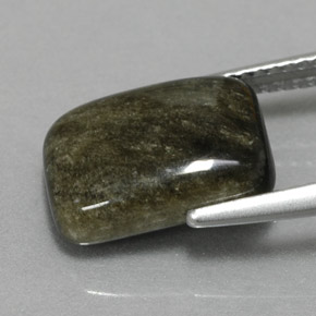 3.85 карата, натуральный Золотой отлив Обсидиан, Огранка Багет, Непрозрачный