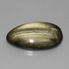 33.67 карата, натуральный Падпарадча Обсидиан, Форма груши, Непрозрачный