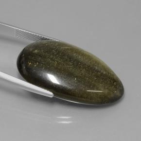 33.67 карата, натуральный Падпарадча Обсидиан, Форма груши, Непрозрачный