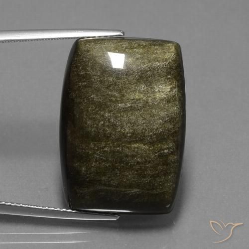 33.08ct Натуральный Черновато-коричневый Обсидиан, причудливая, Непрозрачный