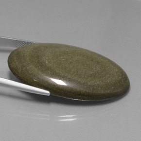 71.91 карата, натуральный Черное золото блеск Обсидиан, Огранка Овал, Непрозрачный