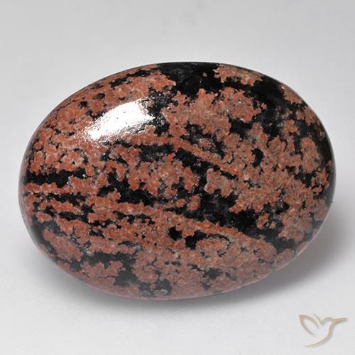 28.27ct Натуральный Многоцветный Обсидиан, Овал, Непрозрачный