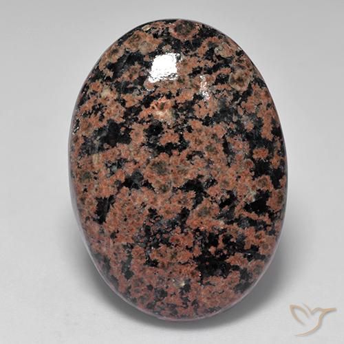 29.76ct Натуральный Многоцветный Обсидиан, Овал, Непрозрачный