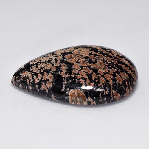 20.83 карата, натуральный Многоцветный Обсидиан, Форма груши, Непрозрачный