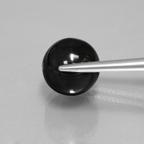 6.88 карата, натуральный Черный Оникс, Сфера / Шар, Непрозрачный