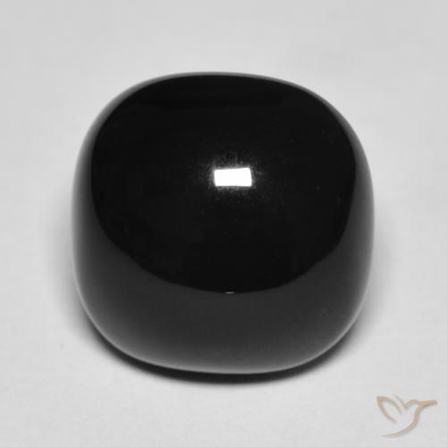 4.51ct Натуральный Черный Оникс, Подушка, Непрозрачный