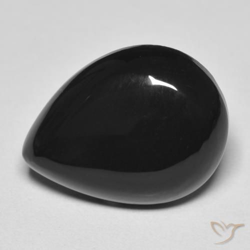 10.39ct Натуральный Черный Оникс, Форма груши, Непрозрачный