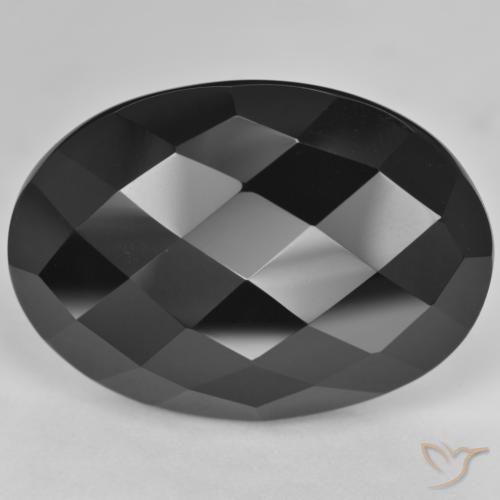 33.29ct Натуральный Черный Оникс, Овал, Непрозрачный