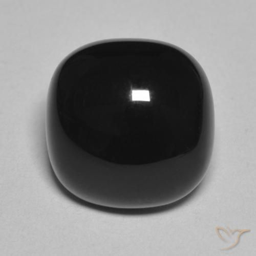 4.74ct Натуральный Черный Оникс, Подушка, Непрозрачный
