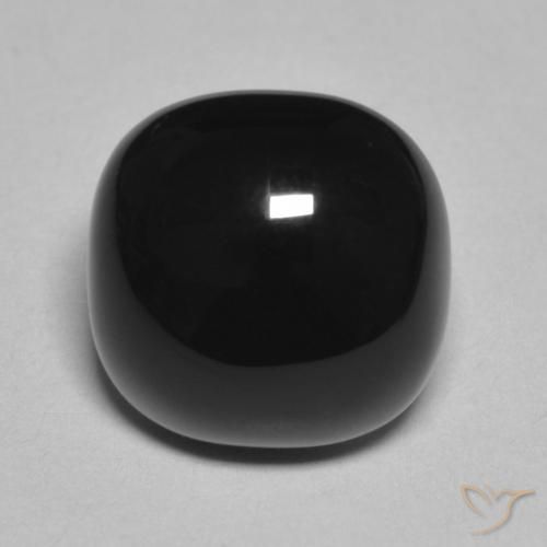 4.76ct Натуральный Черный Оникс, Подушка, Непрозрачный