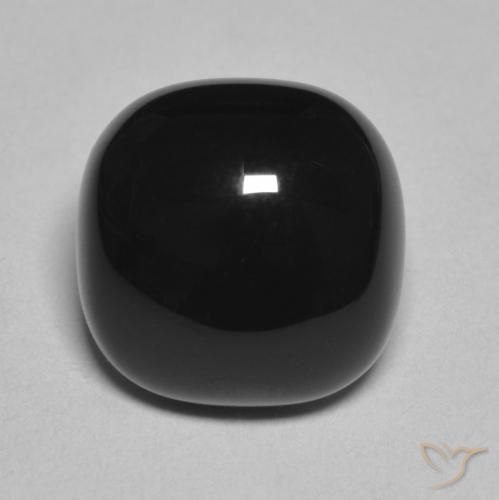 4.77ct Натуральный Черный Оникс, Подушка, Непрозрачный