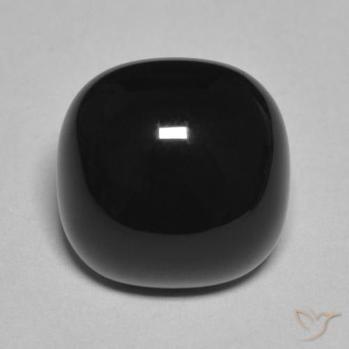 4.70ct Натуральный Черный Оникс, Подушка, Непрозрачный