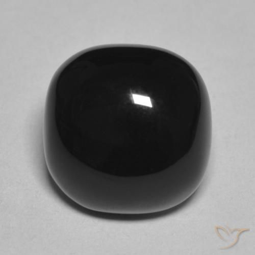 4.85ct Натуральный Черный Оникс, Подушка, Непрозрачный