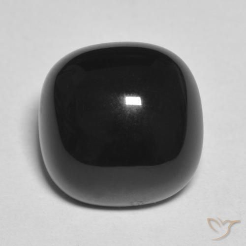 4.71ct Натуральный Черный Оникс, Подушка, Непрозрачный