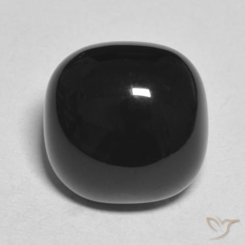 4.89ct Натуральный Черный Оникс, Подушка, Непрозрачный