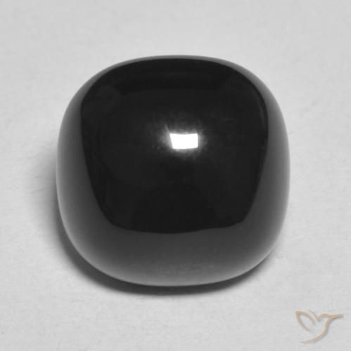 4.71ct Натуральный Черный Оникс, Подушка, Непрозрачный
