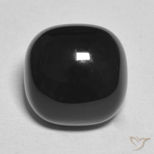 4.92ct Натуральный Черный Оникс, Подушка, Непрозрачный