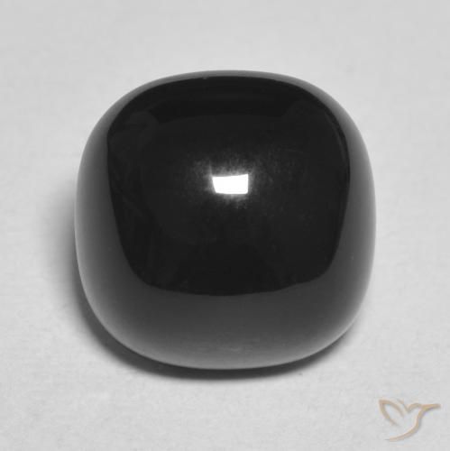 4.70ct Натуральный Черный Оникс, Подушка, Непрозрачный
