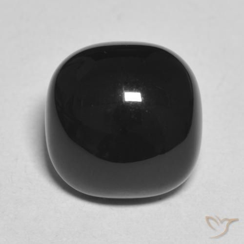 4.66ct Натуральный Черный Оникс, Подушка, Непрозрачный