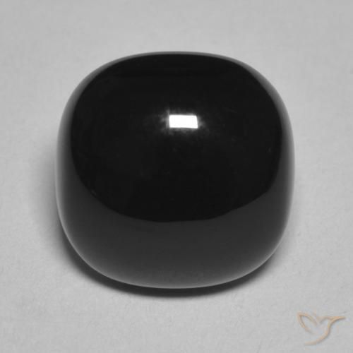 4.70ct Натуральный Черный Оникс, Подушка, Непрозрачный
