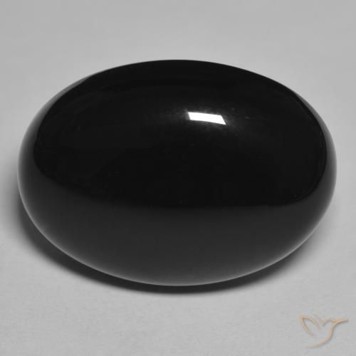 20.88ct Натуральный Черный Оникс, Овал, Непрозрачный
