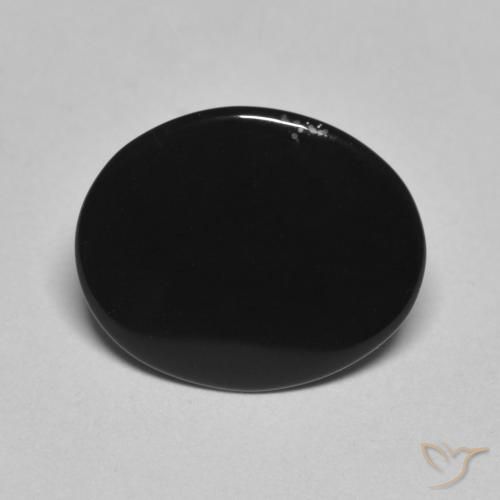 3.97ct Натуральный Черный Оникс, Овал, Непрозрачный