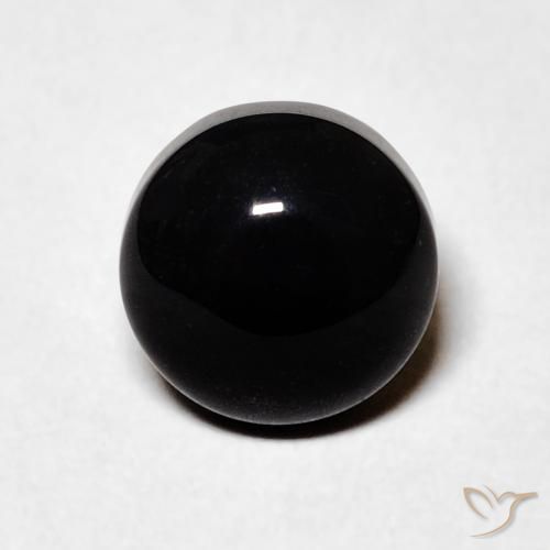 1.59ct Натуральный Черный Оникс, Круглый, Непрозрачный