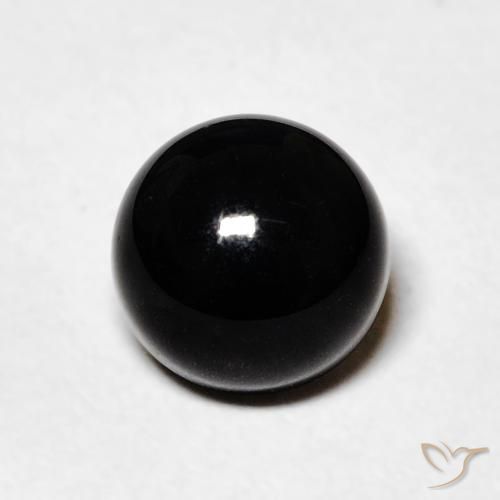1.48ct Натуральный Черный Оникс, Круглый, Непрозрачный