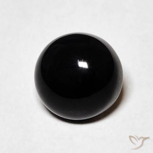 1.61ct Натуральный Черный Оникс, Круглый, Непрозрачный