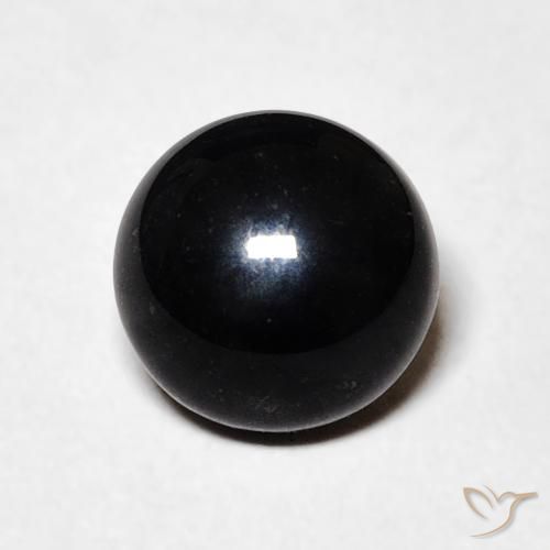 1.42ct Натуральный Черный Оникс, Круглый, Непрозрачный