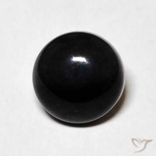 1.58ct Натуральный Черный Оникс, Круглый, Непрозрачный