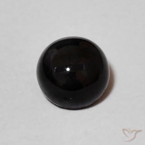 1.03ct Натуральный Черный Оникс, Круглый, Непрозрачный