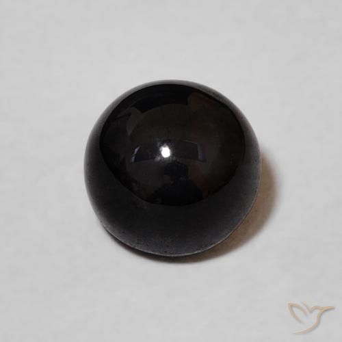1.20ct Натуральный Черный Оникс, Круглый, Непрозрачный