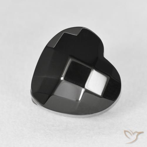 4.31ct Натуральный Черный Оникс, Сердце, Непрозрачный