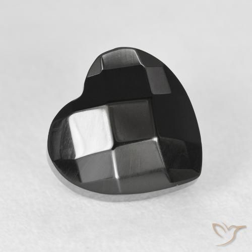 4.12ct Натуральный Черный Оникс, Сердце, Непрозрачный