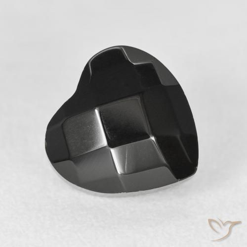3.90 карата, натуральный Черный Оникс, Сердце, Непрозрачный